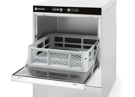 Glasopvasker 40x40 - elektronisk styring, HENDI, Kitchen Line, 230V/2800W, 470x510x(H)710mm