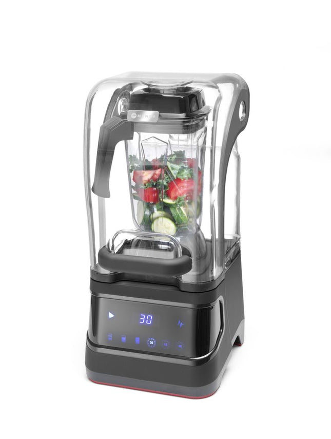 Digital barblender med lyddæmpende kabinet, HENDI, 2,5L, Sort, 230V/1680W, 250x300x(H)546mm