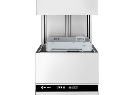 Hætteopvaskemaskine - elektronisk styring, HENDI, Kitchen Line, 400V/8600W, 750x880x(H)1412mm