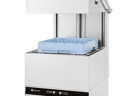 Hætteopvaskemaskine - elektronisk styring, HENDI, Kitchen Line, 400V/8600W, 750x880x(H)1412mm