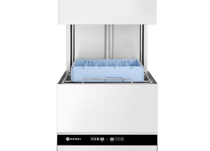 Hætteopvaskemaskine - elektronisk styring, HENDI, Kitchen Line, 400V/8600W, 750x880x(H)1412mm