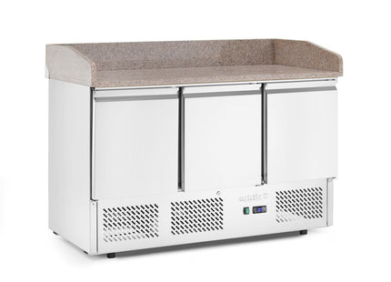 Pizzakølebord, 3 døre, Arktic, 254L, 230V/400W, 700x1400x(H)943mm