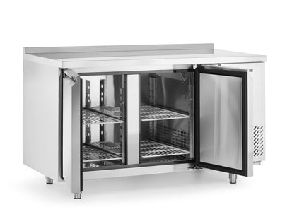Kølebord, dobbeltdør, Arktic, Profi Line, Med bagkant, 215L, 230V/250W, 700x1350x(H)839mm