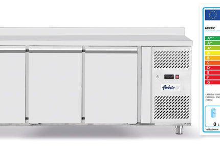 Frysebord, 3 døre, Arktic, Profi Line, uden bagkant, 334L, 230V/600W, 700x1795x(H)839mm