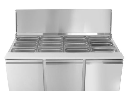 Salatkølebord med tre døre 380L, Arktic, 253L, 230V/310W, 700x1380x(H)868mm