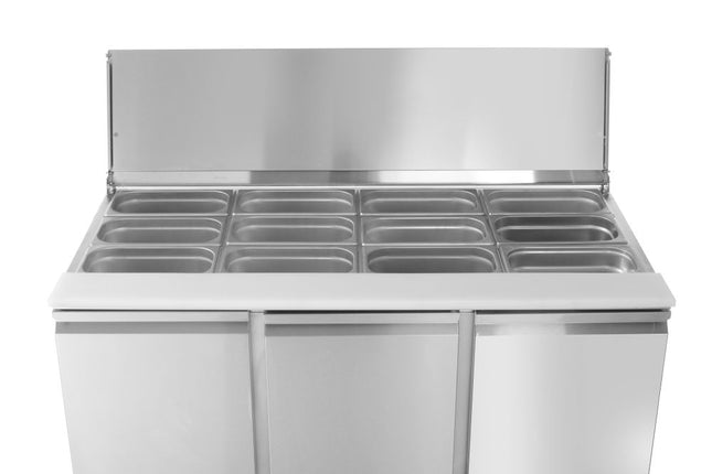 Salatkølebord med tre døre 380L, Arktic, 253L, 230V/310W, 700x1380x(H)868mm