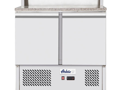 Pizzakølebord med to døre 300L, Arktic, 169L, 230V/310W, 700x900x(H)1082mm