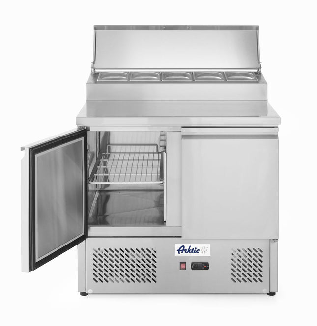 Salatkølebord med to døre og hævet GN-display 300L, Arktic, 169L, 230V/310W, 700x915x(H)1030mm