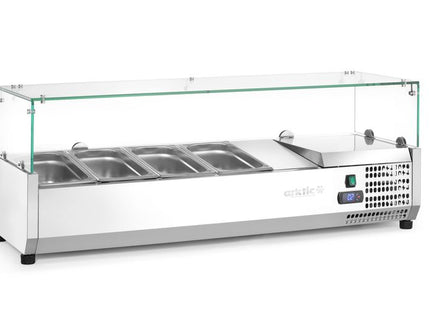 Kølet borddisplay GN 1/3, Arktic, 7x GN 1/3, GN 1/3, 42L, 230V/180W, 420x1605x(H)460mm