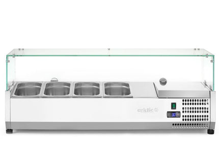 Kølet borddisplay GN 1/3, Arktic, 6x GN 1/3, GN 1/3, 36L, 230V/180W, 420x1405x(H)456mm