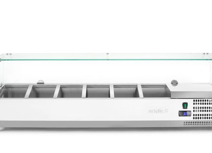 Kølet borddisplay GN 1/3, Arktic, 6x GN 1/3, GN 1/3, 36L, 230V/180W, 420x1405x(H)456mm