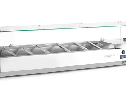 Kølet borddisplay GN 1/3, Arktic, 7x GN 1/3, GN 1/3, 42L, 230V/180W, 420x1605x(H)460mm