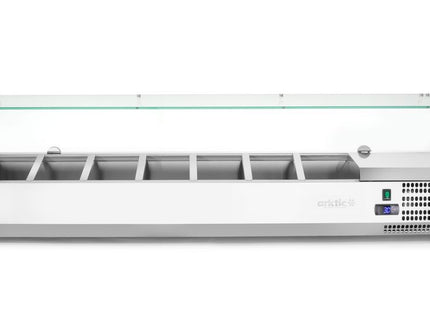 Kølet borddisplay GN 1/3, Arktic, 7x GN 1/3, GN 1/3, 42L, 230V/180W, 420x1605x(H)460mm