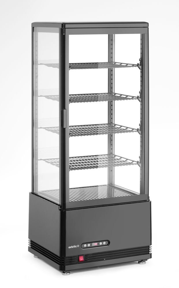 Køledisk, 98 l, Arktic, sort, 230V/210W, 397x444x(H)1100mm