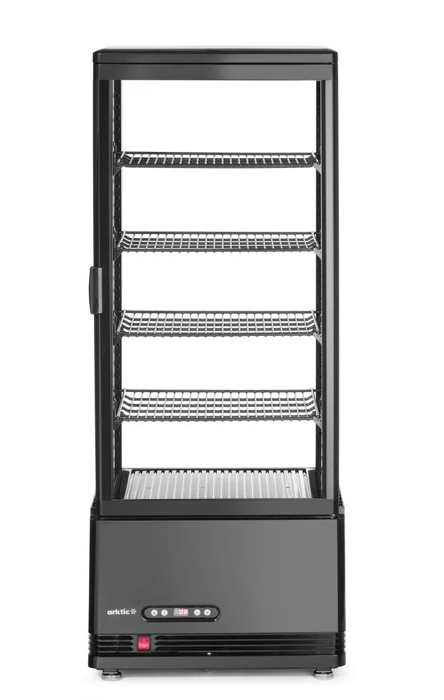Køledisk, 98 l, Arktic, sort, 230V/210W, 397x444x(H)1100mm