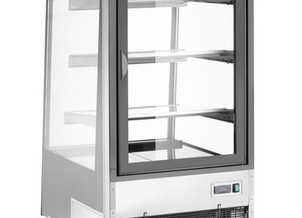 Kølediske med 3 skrå hylder, Arktic, 230V/480W, 833x650x(H)1460mm