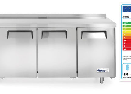 Tredørs kølebord Kitchen Line 390L, Arktic, Kitchen Line, 291L, 230V/270W, 600x1800x(H)840mm
