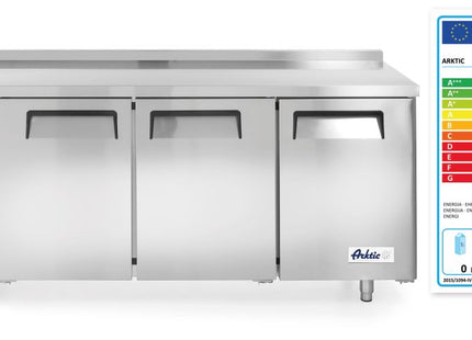 Tredørs frysebord Kitchen Line 390L, Arktic, Kitchen Line, 291L, 230V/550W, 600x1800x(H)840mm