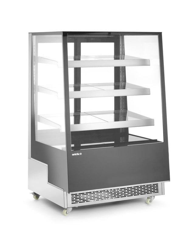 Kølediske med 3 skrå hylder, Arktic, 230V/490W, 833x900x(H)1460mm