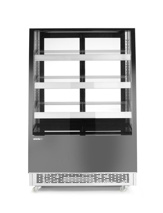 Kølediske med 3 skrå hylder, Arktic, 230V/490W, 833x900x(H)1460mm