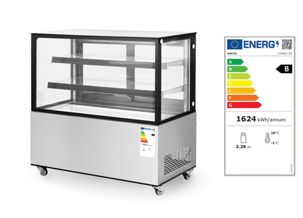 Kølediske med 2 hylder, Arktic, 230V/500W, 677x1524x(H)1230mm