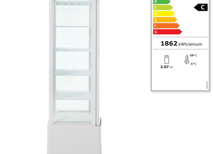 Køledisk, 270 l, Arktic, hvid, 230V/290W, 520x550x(H)1870mm