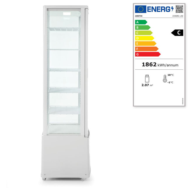 Køledisk, 270 l, Arktic, hvid, 230V/290W, 520x550x(H)1870mm