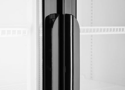 Backbar-køleskab med bagbelyst panel, dobbeltdørs, Arktic, 512L, sort, 230V/510W, 1120x585x(H)1900mm