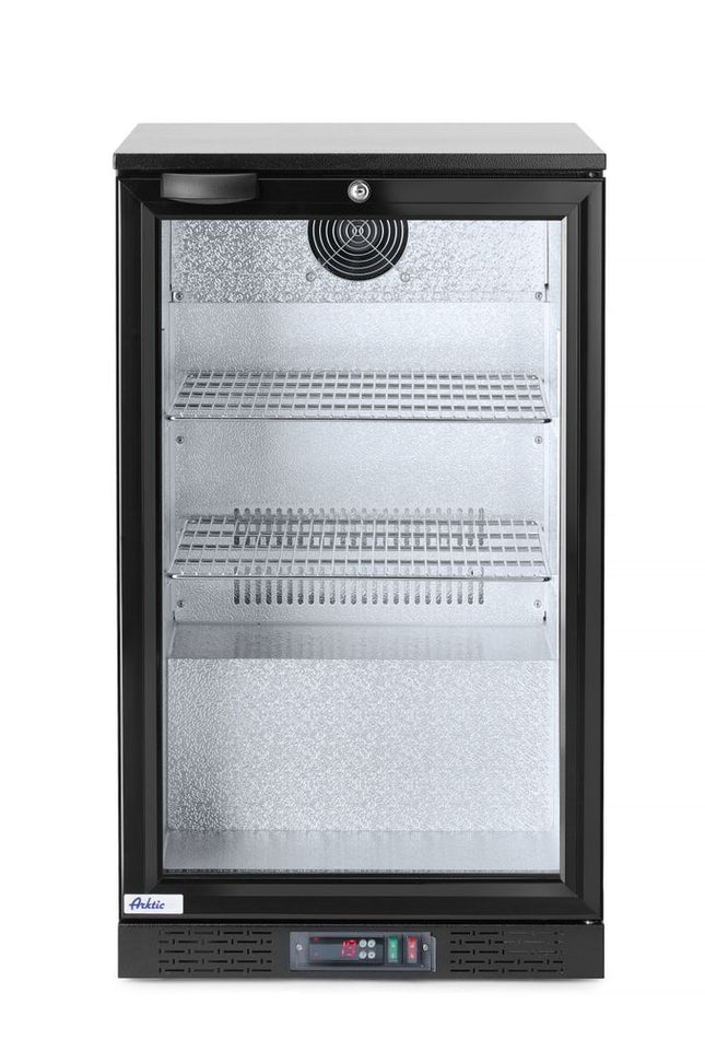 Backbar-køleskab, enkeltdørs, Arktic, 86L, sort, 230V/120W, 500x530x(H)865mm