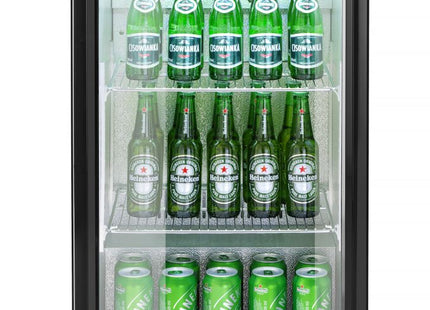Backbar-køleskab, enkeltdørs, Arktic, 86L, sort, 230V/120W, 500x530x(H)865mm