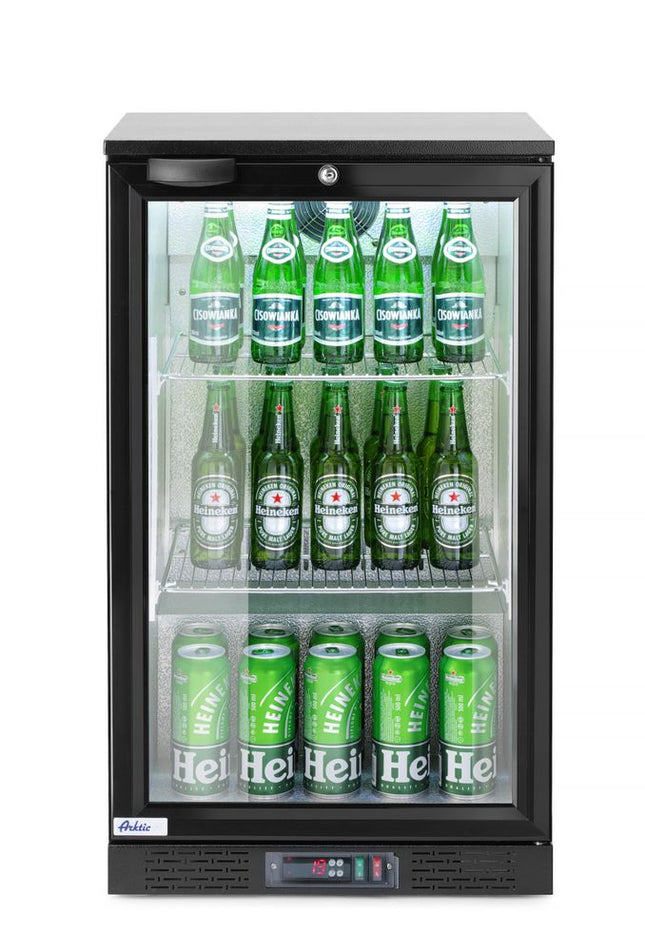 Backbar-køleskab, enkeltdørs, Arktic, 86L, sort, 230V/120W, 500x530x(H)865mm