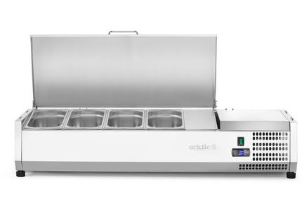 Kølet bordmonteret ingrediensstation GN 1/3, Arktic, 4x GN1/3, GN 1/3, 24L, 230V/180W, 420x1205x(H)630mm