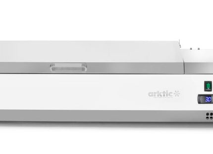 Kølet bordmonteret ingrediensstation GN 1/3, Arktic, 9x GN1/3, GN 1/3, 54L, 230V/180W, 420x2005x(H)630mm
