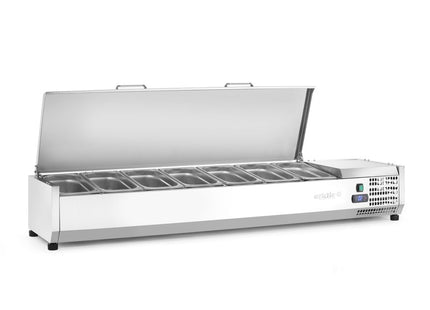 Kølet bordmonteret ingrediensstation GN 1/3, Arktic, 7x GN1/3, GN 1/3, 42L, 230V/180W, 420x1605x(H)630mm
