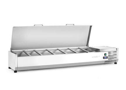 Kølet bordmonteret ingrediensstation GN 1/3, Arktic, 7x GN1/3, GN 1/3, 42L, 230V/180W, 420x1605x(H)630mm