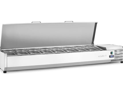Kølet bordmonteret ingrediensstation GN 1/3, Arktic, 8x GN1/3, GN 1/3, 48L, 230V/180W, 420x1805x(H)630mm