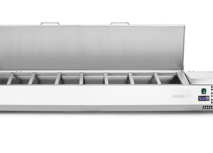 Kølet bordmonteret ingrediensstation GN 1/3, Arktic, 8x GN1/3, GN 1/3, 48L, 230V/180W, 420x1805x(H)630mm
