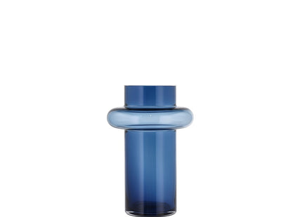 Vase Tube 25 cm Dark Blue Glas - 2 stk