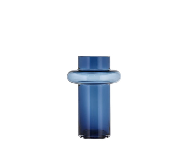 Vase Tube 25 cm Dark Blue Glas - 2 stk