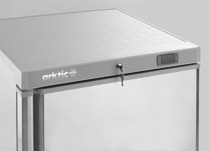 Budget Line fryseskab i kabinet af rustfrit stål, Arktic, Budget Line, 100L, 230V/130W, 637x600x(H)835mm