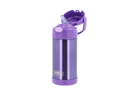 Drikkeflaske m sugerør Funtainer 355 ml Violet - 6 stk