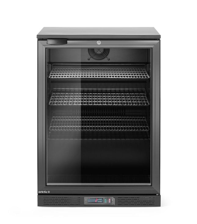 Backbar-køleskab, enkeltdørs, Arktic, 105L, sort, 230V/120W, 600x530x(H)870mm