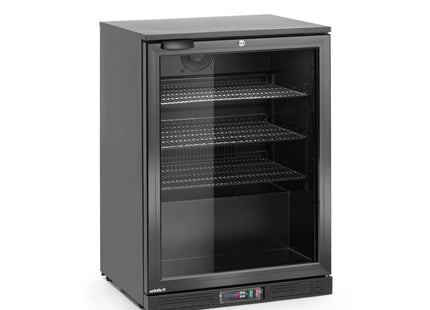 Backbar-køleskab, enkeltdørs, Arktic, 105L, sort, 230V/120W, 600x530x(H)870mm