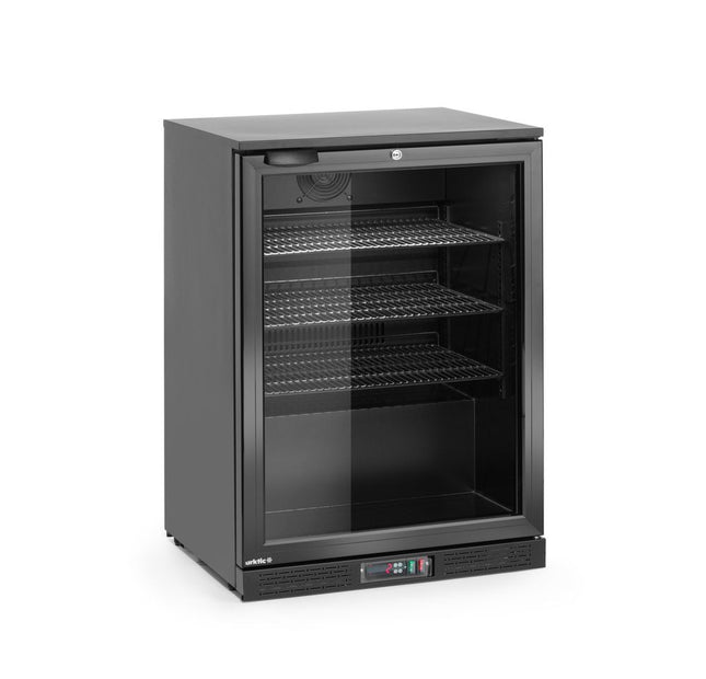 Backbar-køleskab, enkeltdørs, Arktic, 105L, sort, 230V/120W, 600x530x(H)870mm