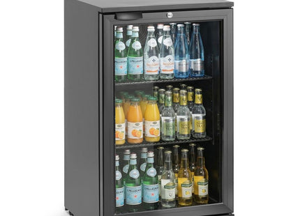 Backbar-køleskab, enkeltdørs, Arktic, 86L, sort, 230V/120W, 500x530x(H)870mm