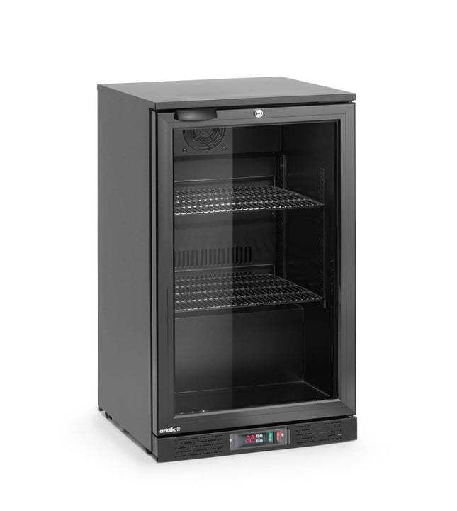 Backbar-køleskab, enkeltdørs, Arktic, 86L, sort, 230V/120W, 500x530x(H)870mm