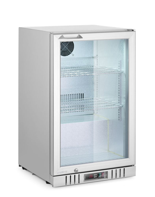 Backbar-køleskab med 1 dør, Arktic, 75L, sølv, 230V/175W, 500x530x(H)870mm