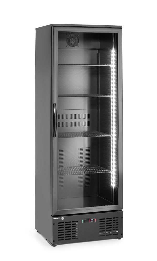 Backbar-køleskab, enkeltdørs, Arktic, 243L, sort, 230V/195W, 530x600x(H)1820mm