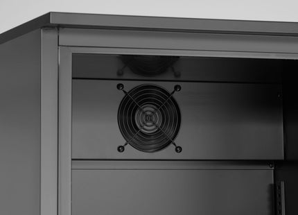 Backbar-køleskab, enkeltdørs, Arktic, 243L, sort, 230V/195W, 530x600x(H)1820mm