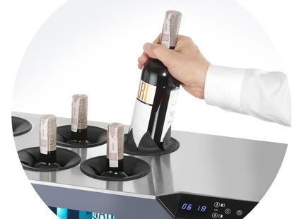 Bord-vinkøleskab, 2-zoner Cellar, Arktic, sort, 230V/60W, 350x800x(H)293mm